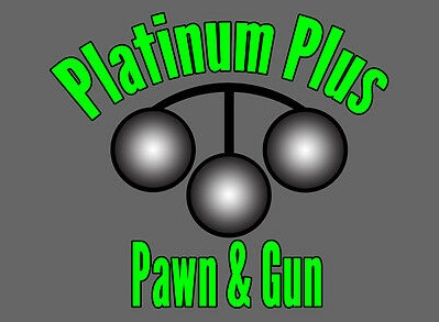 Platinum Plus Pawn and Gun logo