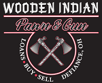 Wooden Indian Pawn Shop logo