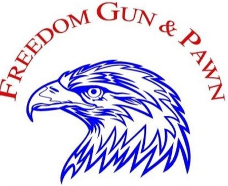 Freedom Gun and Pawn logo
