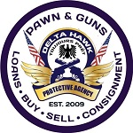 Delta Hawk Guns and Pawn Shop logo