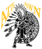 Aztec Pawn & Gold logo